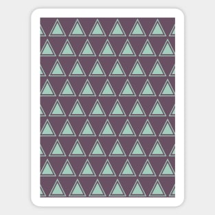 Pastel Blue and Violet Triangle Seamless Pattern 010#002 Sticker